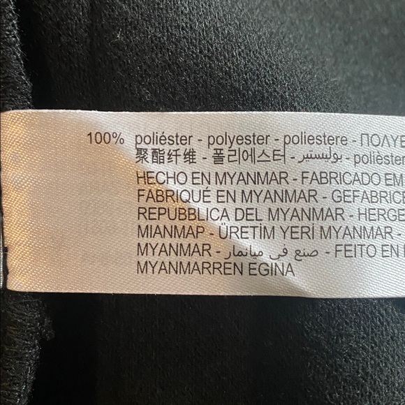 Zara Black Belted wrap coat - Picture 6 of 6